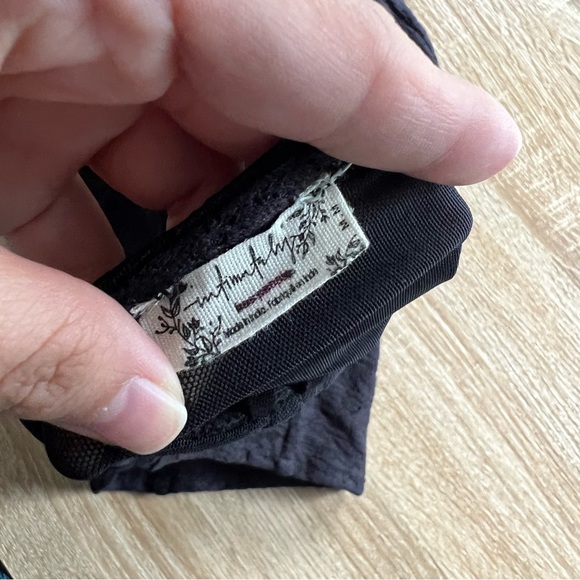 Free People Black Cropped Tank Top - Picture 4 of 4